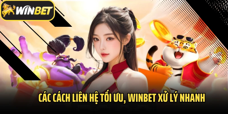 Các cách liên hệ tối ưu, Winbet xử lý nhanh