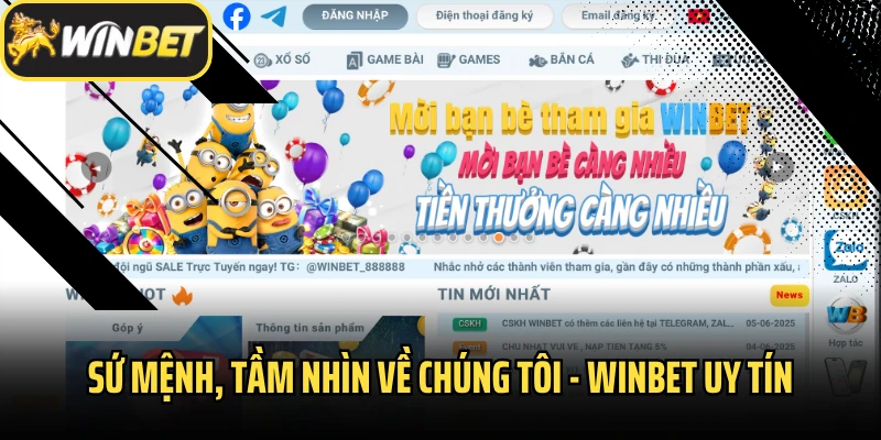 Sứ mệnh, tầm nhìn về chúng tôi - Winbet uy tín